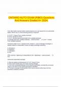 ONTARIO AUTO EXAM &lpar;RIBO&rpar; Questions And Answers Graded A&plus; 2024&period;