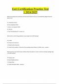 Esri Certification Practice Test 1 2024&sol;2025