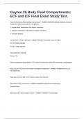 Guyton 25 Body Fluid Compartments&colon; ECF and ICF Final Exam Study Test&period;