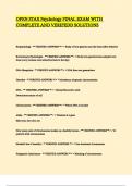 OPEN STAX Psychology FINAL EXAM WITH COMPLETE AND VERIFEDD SOLUTIONS