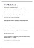 Adv pharmacology exam 1  2024&sol;2025