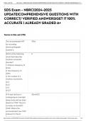 SDS Exam - NBRC&vert;2024-2025 UPDATE&vert;COMPREHENSIVE QUESTIONS WITH CORRECT&sol; VERIFIED ANSWERS&vert;GET IT 100&percnt; ACCURATE &vert; ALREADY GRADED A&plus;