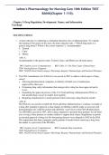 Lehne's Pharmacology for Nursing Care 10th Edition TEST BANK&lpar;Chapter 1-110&rpar;&period;