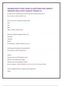 FIREARM SAFETY REAL EXAM 70 QUESTIONS AND CORRECT  ANSWERS 2024 LATEST ALREADY GRADED A&plus; It is legal to store a loaded firearm in the premises where children have access to&quest;