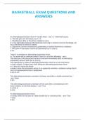 BASKETBALL EXAM QUESTIONS AND ANSWERS