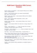 NHM Exam 2 Questions With Correct Answers