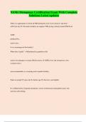 NAMs Menopause Certification Exam With Complete Solutions Latest updates