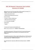 BIO 340 Module 5 Questions And Verified Answers A&plus; Graded
