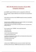BIO 340 Mendelian Genetics Exam With Complete Solutions