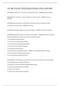 AN 300 -EXAM 2 WITH QUESTIONS AND ANSWERS