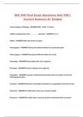 BIO 340 BUNDLED EXAMS LATEST UPDATE