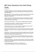 MFT Exam Questions from Volini Study Guide&period;