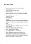 NSG 6604 Final QUESTIONS AND CORRECT DETAILED ANSWERS &lpar;VERIFIED ANSWERS&rpar; &vert;ALREADY GRADED A&plus; 2025&sol;2026