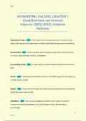 ACCOUNTING &comma; FAC1502&comma; CHAPTER 1 EXAM QUESTIONS AND ANSWERS UPDATED &lpar;2024&sol;2025&rpar; &lpar;VERIFIED ANSWERS&rpar;