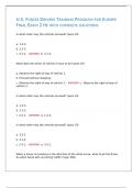 U&period;S&period; FORCES DRIVERS TRAINING PROGRAM FOR EUROPE FINAL EXAM 2 HE WITH COMPLETE SOLUTIONS