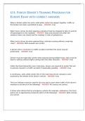 U&period;S&period; FORCES DRIVER-S TRAINING PROGRAM FOR EUROPE EXAM WITH CORRECT ANSWERS