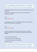 U&period;S&period; FORCES DRIVERS TRAINING PROGRAM FOR EUROPE FINAL EXAM 2 HE QUESTIONS WITH CORRECT ANSWERS&period;