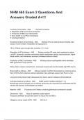 NHM 465 Exam 2 Questions And Answers Graded A&plus;&excl;&excl;&excl;