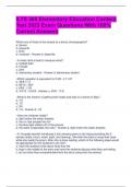 ILTS 305 Elementary Education Content Test 2023 Exam Questions With 100&percnt; Correct Answers 