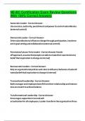 NE-BC Certification Exam Review Questions With 100&percnt; Correct Answers 