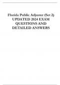 Exam &lpar;elaborations&rpar; Florida Public Adjuster &lpar;Set 2&rpar;