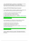 ATI CAPSTONE MEDICAL SURGICAL ASSESSMENT 1 & 2 ALL 100 QUESTIONS AND CORRECT FULLY EXPLAINED SOLUTIONS AND RATIONALES&vert; THE NEWEST 2024 EDITION&excl;&excl;