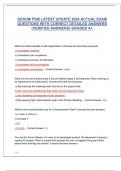 SCRUM PSM LATEST UPDATE 2024 ACTUAL EXAM QUESTIONS WITH CORRECT DETAILED ANSWERS &lpar;VERIFIED ANSWERS&rpar; GRADED A&plus;
