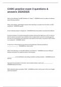 CADC practice exam 3 questions & answers 2024&sol;2025