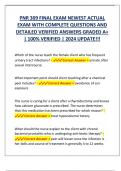 PNR 309 FINAL EXAM NEWEST ACTUAL  EXAM WITH COMPLETE QUESTIONS AND  DETAILED VERIFIED ANSWERS GRADED A&plus;  &vert; 100&percnt; VERIFIED &vert; 2024 UPDATE&excl;&excl;&excl;