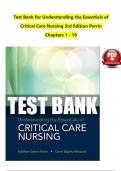 TEST BANK For Understanding the Essentials of Critical Care Nursing&comma; 3rd Edition by Perrin&comma; Verified Chapters 1 - 19&comma; 100&percnt; Guarantee Pass