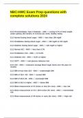NBC-HWC Exam Prep questions with complete solutions 2024&period;