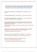 Davita Rise Final Exam Latest Update 2024 Actual Exam Questions with Correct Detailed Answers&sol; Graded A&plus;