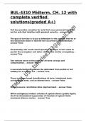 BUL-4310 Midterm&comma; CH&period; 12 with complete verified solutions&lpar;graded A&plus;&rpar;&period;