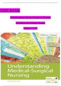 Test Bank for Understanding Medical-Surgical Nursing 6th Edition Linda S&period; Williams Paula D&period; Hopper ALL Chapters&vert; Complete Guide Newest Version Correct ISBN&colon;9780803668980
