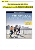 Test Bank for Financial Accounting&comma; 12th Edition By Weygandt&comma; Kimmel and Mitchell All 1-13 Chapters Covered &comma;Latest Edition&comma; ISBN&colon;9781119874386