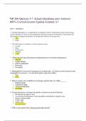  NR 360 Quizzes 1-7 Actual Questions and Answers 100&percnt; Correct&semi;Latest Update Graded A&plus;