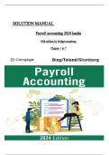Solution Manual for Payroll Accounting 2024&comma; 34th Edition by Bernard J&period; Bieg&comma; Bridget Stomberg&comma; Verified Chapters 1 - 7&comma; Complete Newest Version ISBN&colon;9780357901052