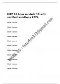 MAT 16 hour module 10 with verified solutions 2024&period;