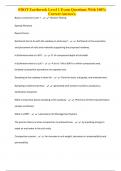 FDOT Earthwork Level 1 Exam Questions With 100&percnt; Correct Answers
