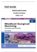 Test Bank for Dewits Medical Surgical Nursing Concepts and Practice 5th Edition Stromberg Chapter 1-49 Newest Version  ISBN&colon;9780323811842