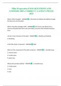 Pillar Preparation EXOS QUESTIONS AND ANSWERS 100&percnt; CORRECT &vert; LATEST UPDATE 2025