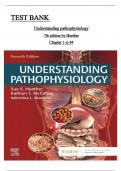 Test Bank for Understanding Pathophysiology 7th Edition by Sue E&period; Huether ISBN&colon;9780323639088 Chapter 1-44 All Chapters with Answers and Rationals