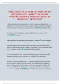 NARM STUDY EXAM ACTUAL COMPLETE 297 QUESTIONS AND CORRECT DETAILED ANSWERS &lpar;VERIFIED ANSWERS&rpar; &vert; ALREADY GRADED A&plus; &vert; NEWEST 2025