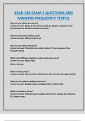BSAD 180 EXAM 1 QUESTIONS AND  ANSWERS FREQUENTLY TESTED&period;