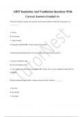 AHIT Insulation And Ventilation Questions With  Correct Answers Graded A&plus;