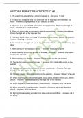 ARIZONA PERMIT PRACTICE TEST &num;1