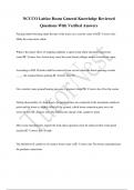 NCCCO Lattice Boom General Knowledge Reviewed  Questions With Verified Answers