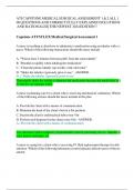 ATI CAPSTONE MEDICAL SURGICAL ASSESSMENT 1 & 2 ALL 100 QUESTIONS AND CORRECT FULLY EXPLAINED SOLUTIONS AND RATIONALES&vert; THE NEWEST 2024 EDITION&excl;&excl;