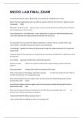 MICRO LAB FINAL EXAM 2024&sol;2025