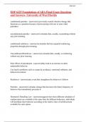 EDF 6225 Foundations of ABA Final Exam Questions and Answers- University of West Florida